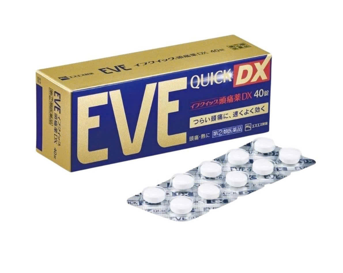 Viên Uống Giảm Đau Hạ Sốt Eve Quick DX Nhật Bản 40 viên